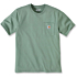 Lässig geschnittenes, schweres K87-T-Shirt mit kurzen Ärmeln und Taschen
